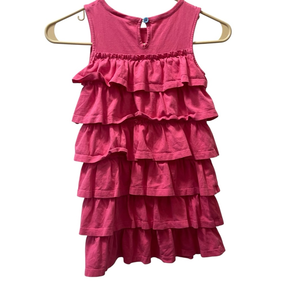 Mini Boden Pink Layered Ruffle Dress - Picture 3 of 3